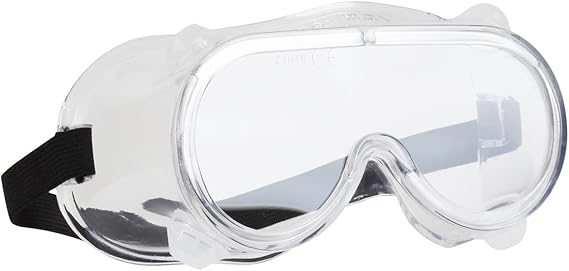 Safety Goggles for Work - Protective Eyewear With Vents, Over Glasses Design, PPE for Adults