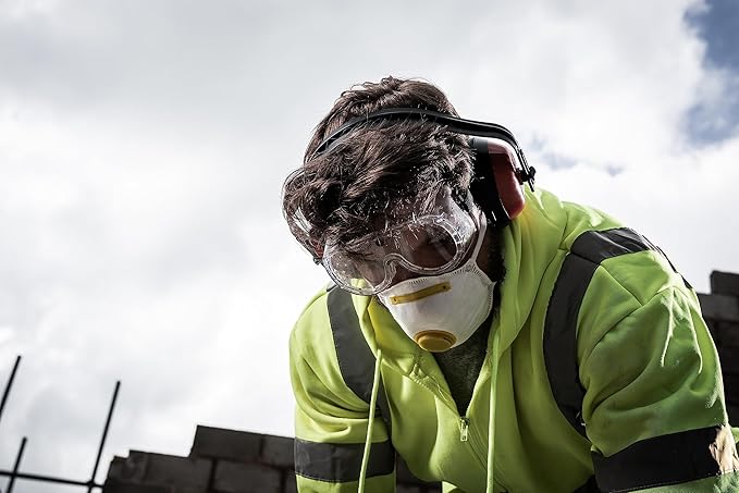 Safety Goggles for Work - Protective Eyewear With Vents, Over Glasses Design, PPE for Adults