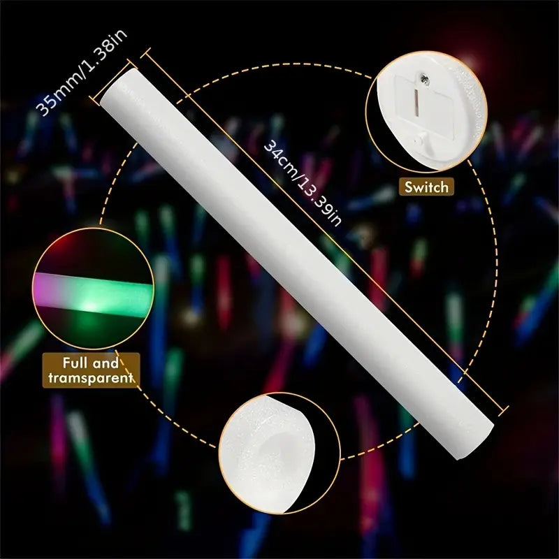 Multicolour Flashing Glow Party Batons
