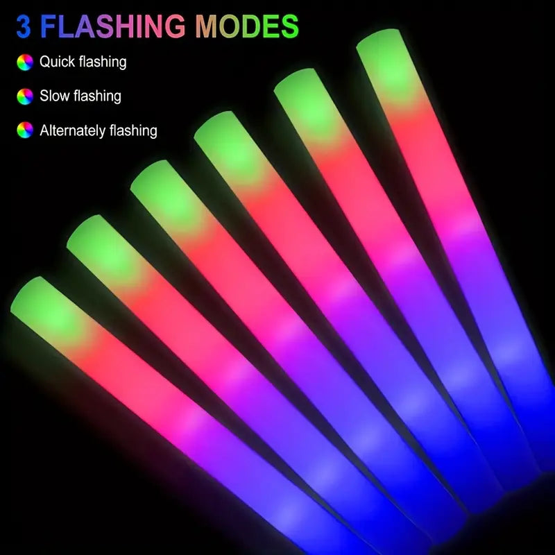 Multicolour Flashing Glow Party Batons