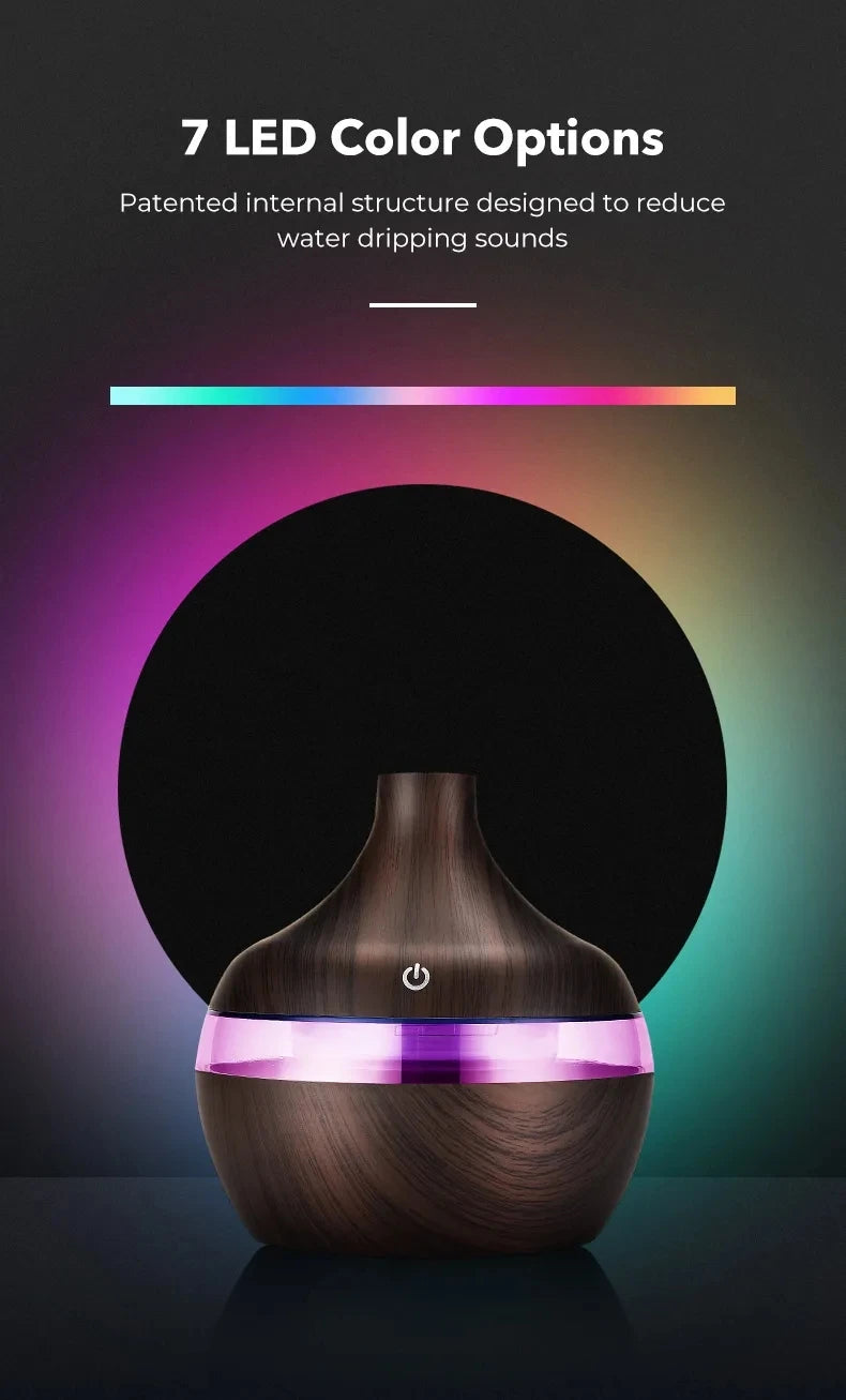 Ultrasonic Air Humidifier Aroma Compatible 300ml