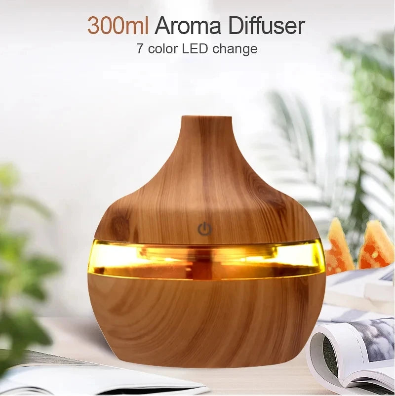 Ultrasonic Air Humidifier Aroma Compatible 300ml
