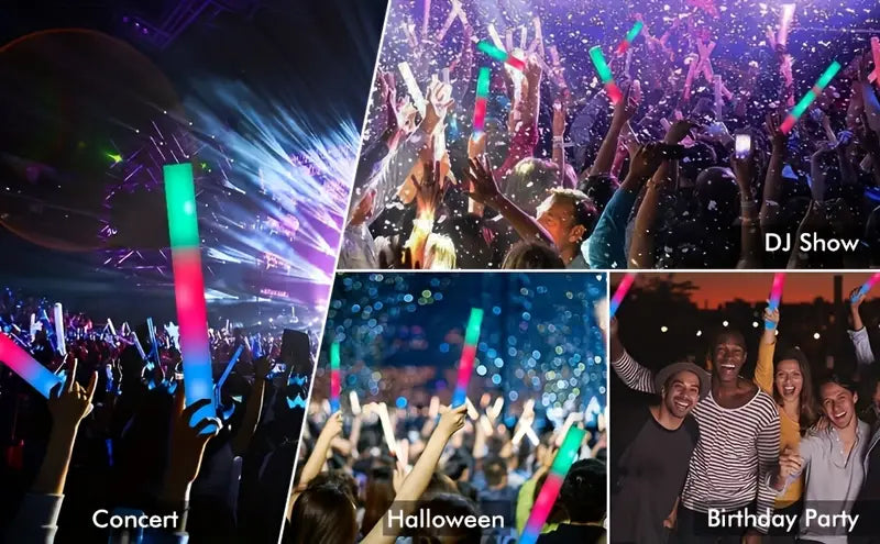 Multicolour Flashing Glow Party Batons